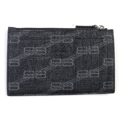 Balenciaga 640535 CASH Leather Bbmonogram Logo Print Fragment Case Card Holder