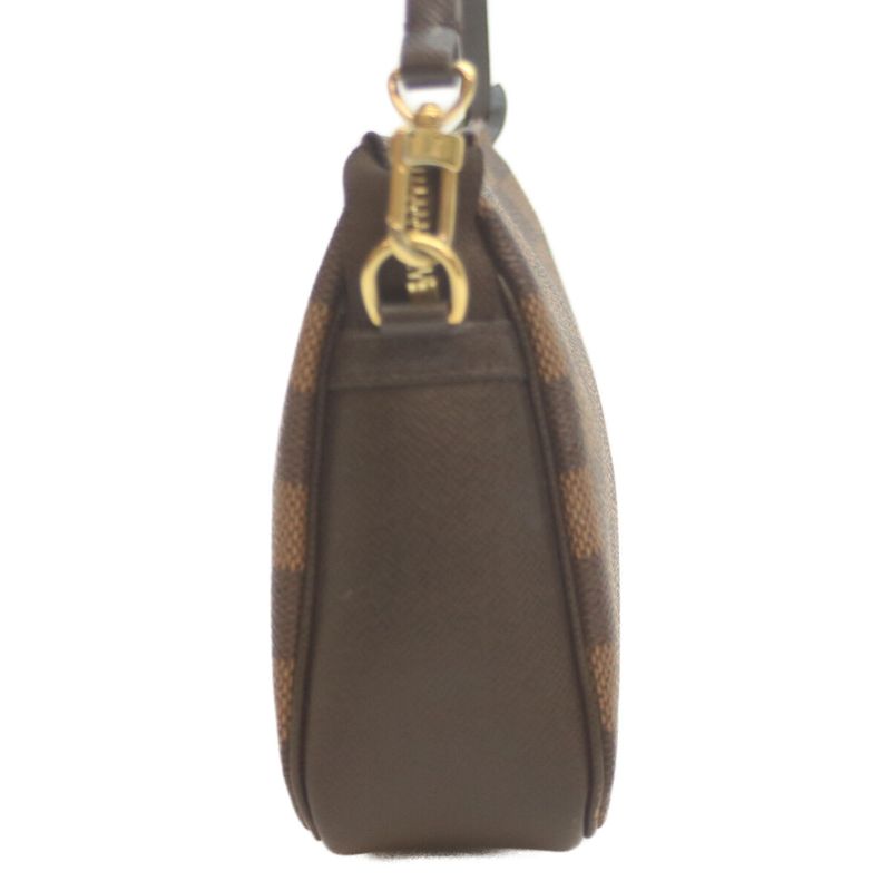 Louis Vuitton 00 N51982 Damier Trousse Makeup Handbag Pouch Brown Women