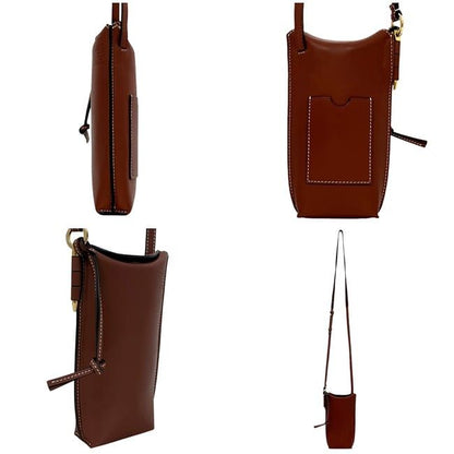 Loewe Shoulder Bag Phone Shoulder Brown Gate Open