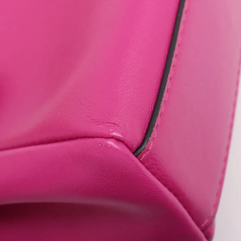 Fendi Micro Peekaboo Leather 2WAY Handbag Crossbody Shoulder Tote 8m0355 Women