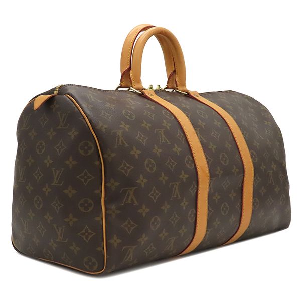 Louis Vuitton Boston Bag Keepall 45 Monogram Canvas Monogram Gold Hardware