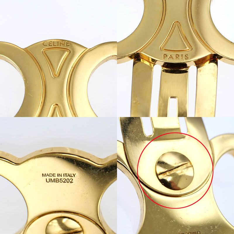 Celine Snap Hair Clip Set Of 2 46z656bsl 35OR Gold Color Hair Accessory