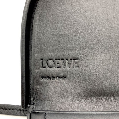 Loewe Heel Pouch Mini Shoulder Bag Leather 102208 Engraved Black Wallet Women