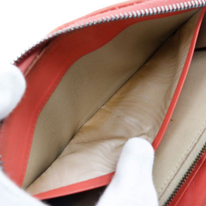 Bottega Veneta Bottega Veneta Round Zipper Intrecciato Lambskin Red/pink