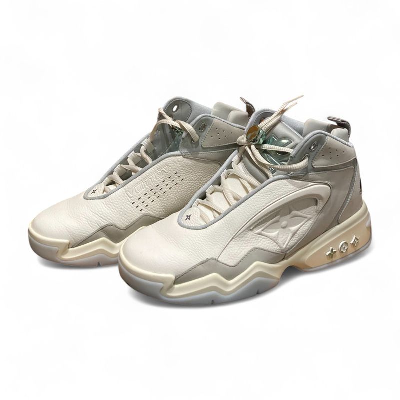 Louis Vuitton Go0263 23AW LV Trainer 2 Sneaker "gris" Men's White And Grey 8 1 2