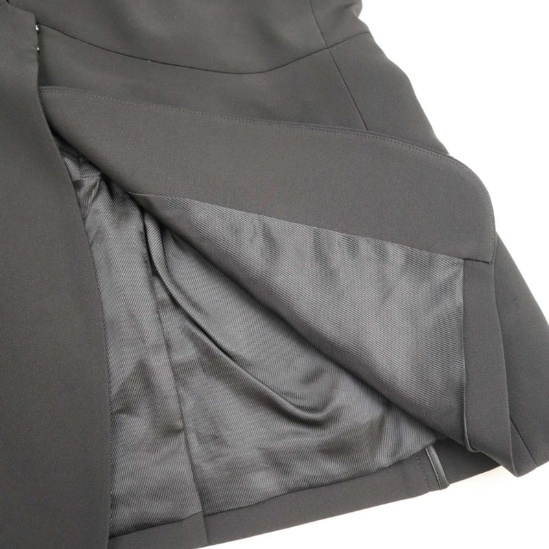 Fendi Leather Pockets Collarless Jacket Fj6359 N6f Black 44