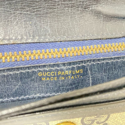 Gucci Parfums Sherry Ivory And Navy GG Pattern Leather