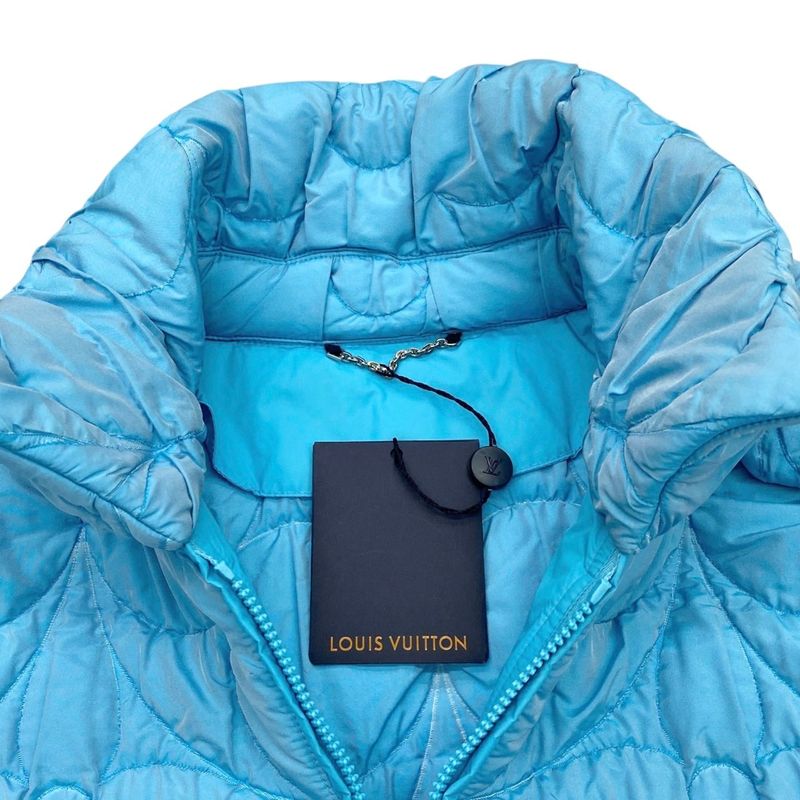 Louis Vuitton Down Jacket Quilted Blouson Hib62etyx Size 50 Polyester Monogram