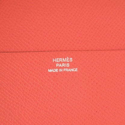 Hermes Soie Coeur Flamingo Party Agenda Silk Vaux Epson Silver Hardware Rose