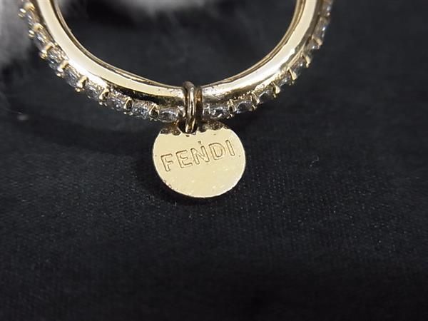 Fendi Fides Ring Accessory Size S (approx Size 12) Gold Fs2550