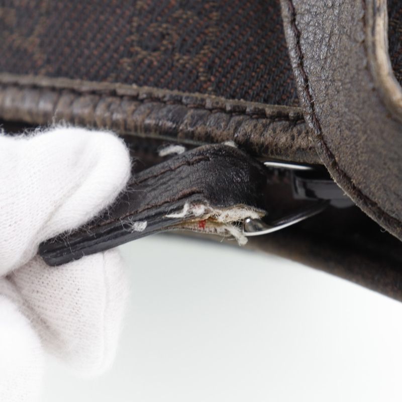 Gucci Abby 268642 GG Canvas Brown Women Shoulder Bag