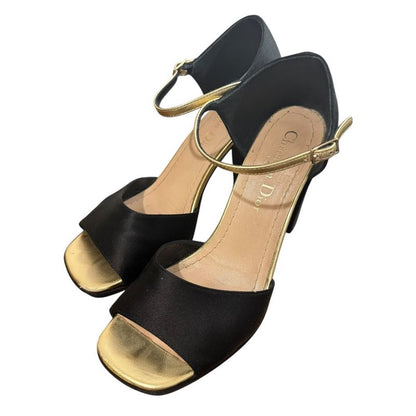 22ss Christian Dior Suede Satin Sandals Size 34 1/2 21.5cm (8.46in) Equivalent