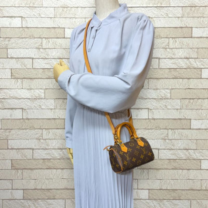 Louis Vuitton Mini Speedy Monogram Shoulder Bag Monogram Canvas M4154 Brown
