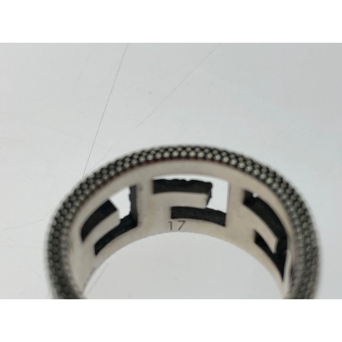 Gucci Unisex Silver Accessory G Square Ring No 17 Ring