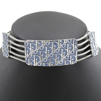 Dior Trotter 5strands Metal Silver Women's 56.8g Choker