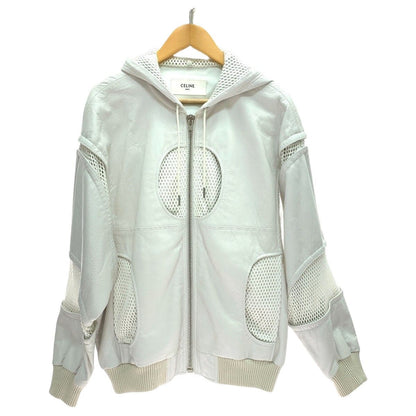 Celine Men's Blouson Size 46 Sheep Leather See-Through Leather Jacket with