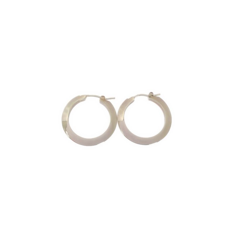 Bottega Veneta - Silver Hoop Earrings - Silver - Women