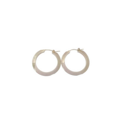 Bottega Veneta - Silver Hoop Earrings - Silver - Women