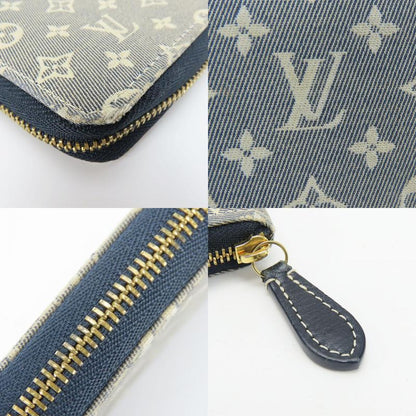 Louis Vuitton Coin Case Coin Purse M63004 Monogram Idylle Ankle Navy Gold