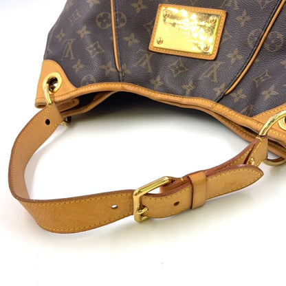 Louis Vuitton Galleria PM Monogram Leather × PVC Brown Shoulder Bag Gold M56382