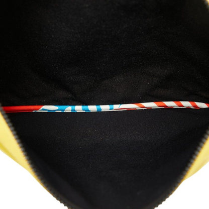 Hermes Trousse Flat Neobain GM Pouch Clutch Bag Yellow Polyamide/elastane