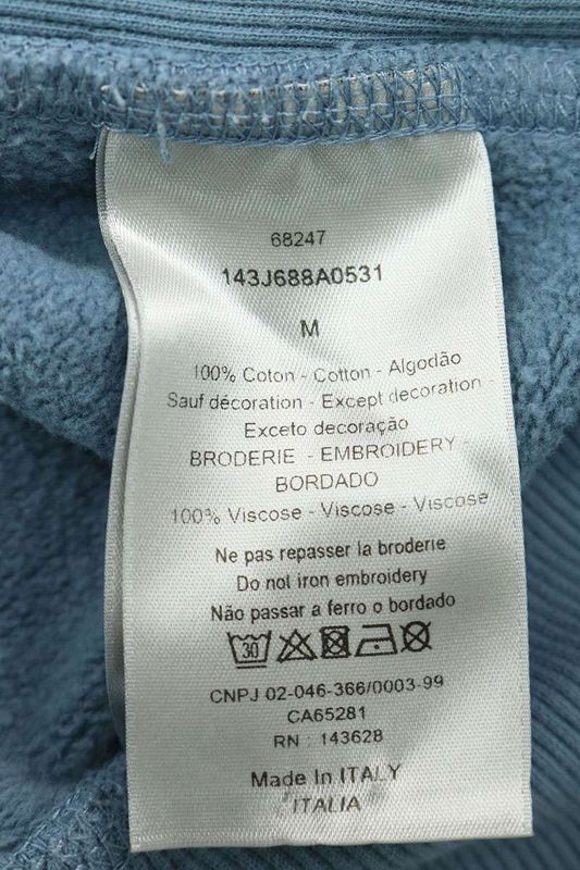 Dior 21AW 143j688a0531 DIOR AND Peter DOIG Logo Embroidery Hoodie Men's M