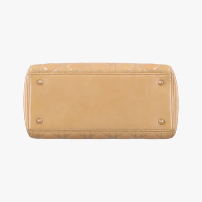Christian Diorchristian Dior Lady Dior Beige Patent 14b-ma-0112