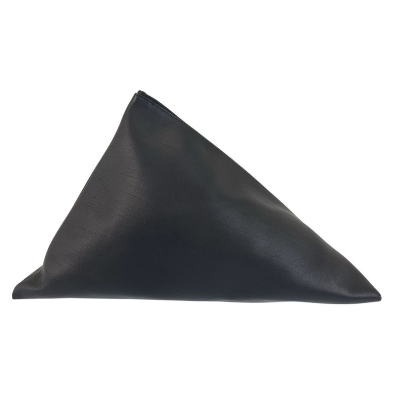 Bottega Veneta Bottega Veneta Triangle Black Leather S02133430p Clutch Bag