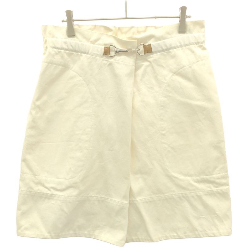 Celine by Phoebe Philo Phoebe Period Wrap Skirt White 38