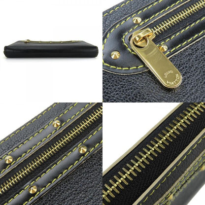 Louis Vuitton Long Wallet Zippy Wallet M93029 Suhari Round Zipper Leather Black