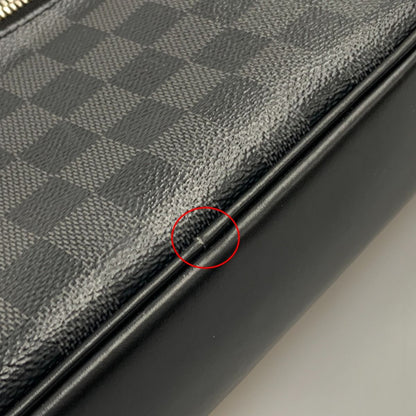 Louis Vuitton Damier Graphite Pochette Kasai Second Bag N41664 Black