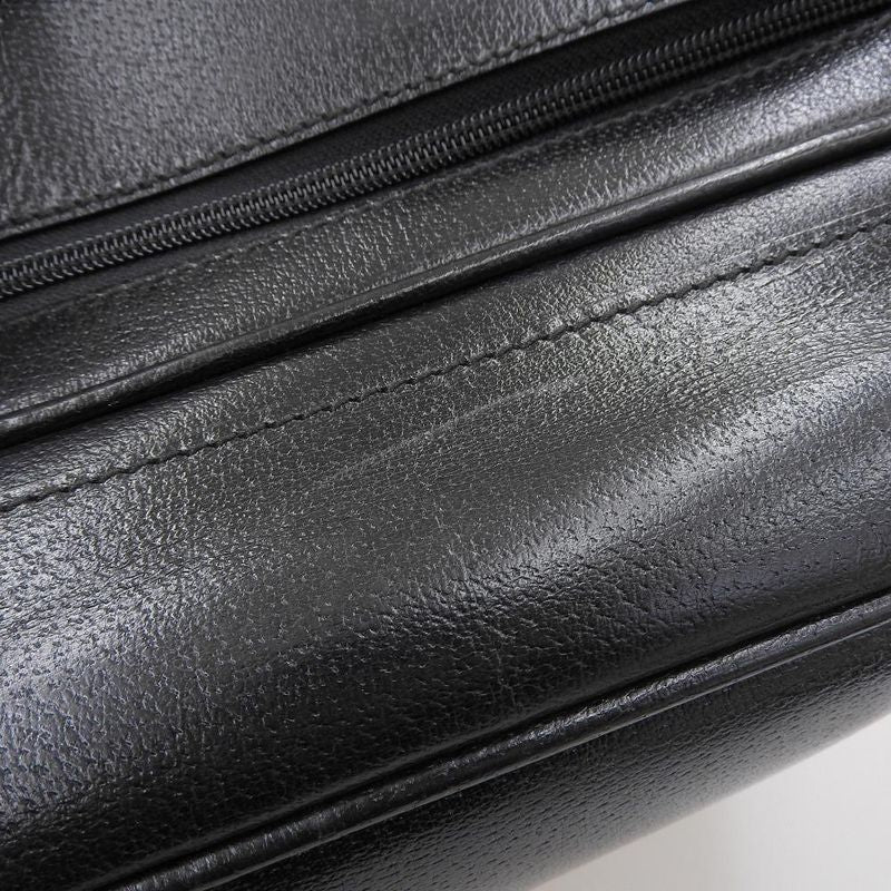 Gucci 90s Vintage Rare Item Leather 2way Shoulder Carry Travel Suit Case Bag