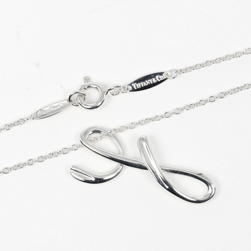 Tiffany & Co Letter Y Initial Y Silver 925 Ladies 2.35g Necklace