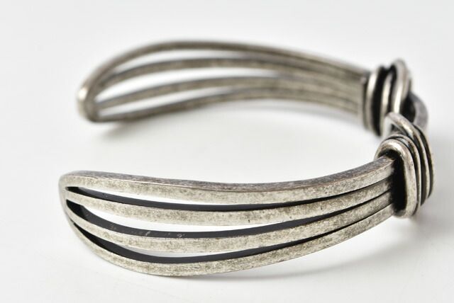 Saint Laurent Bangle Bracelet Saint Laurent Cuff Bracelet Vintage Silver