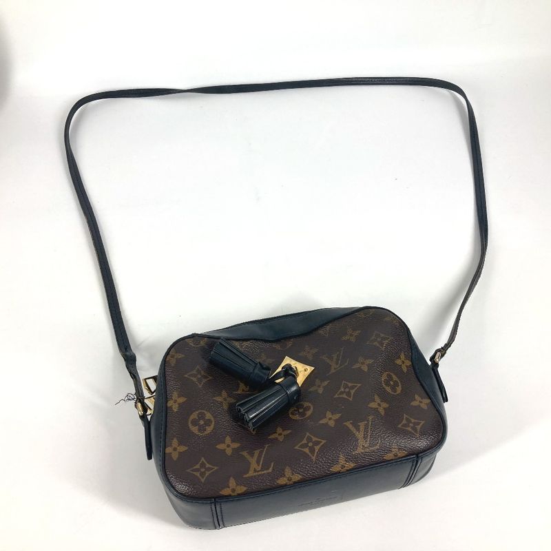 Louis Vuitton Shoulder Bag Saintonge M43555 Monogram Canvas Noir Black Brown