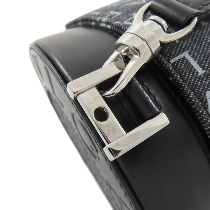 Bvlgari Drum Bag Logo Mania Handbag Canvas Women