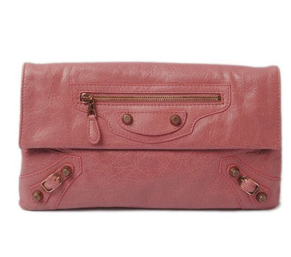 Balenciaga Clutch Bag Balenciaga Giant Envelope Vintage Pink Gold Hardware