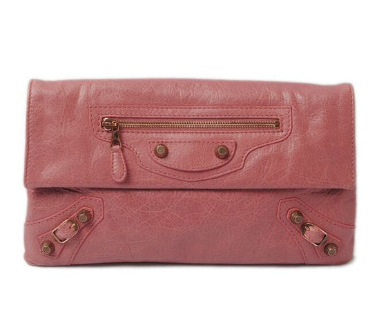 Balenciaga Clutch Bag Balenciaga Giant Envelope Vintage Pink Gold Hardware