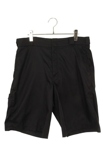 Prada Spg32 Logo Plate Nylon Bermuda Half Pants Men's 48
