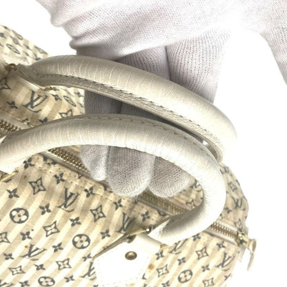 Louis Vuitton Speedy 30 M95500 Monogram Mini Lin Canvas White