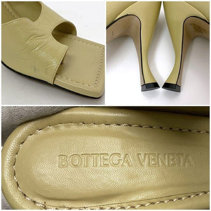 Bottega Veneta Heeled Sandals Ec21730 Yellow Beige