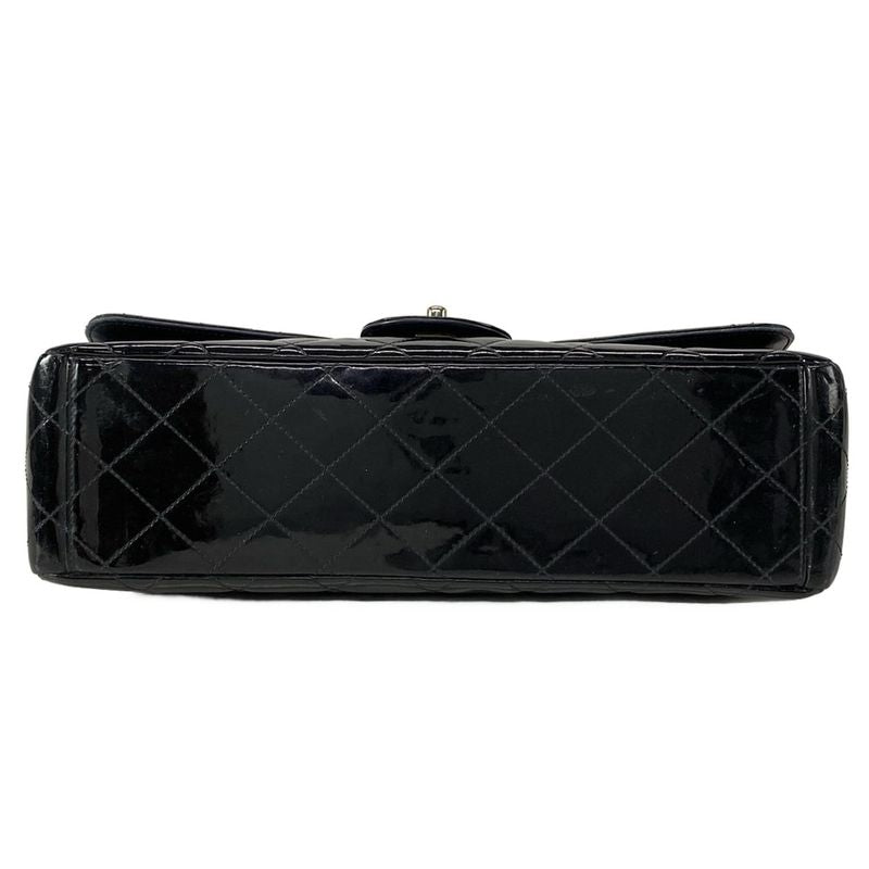 Chanel Shoulder Bag Deca Matelasse Black Coco Mark / Chain Shoulder / Silver