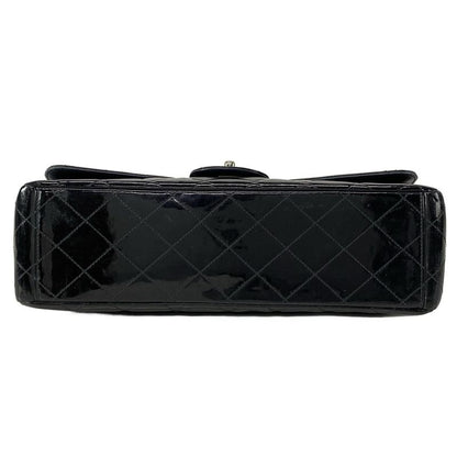 Chanel Shoulder Bag Deca Matelasse Black Coco Mark / Chain Shoulder / Silver