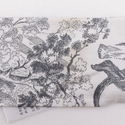 [dior] Christian Dior Mitzah Toile De Jouy Sauvage Ribbon Scarf 15jou106i602