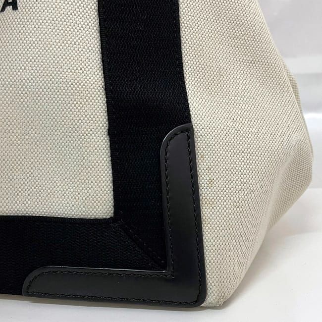 Balenciaga Tote Bag Navy Cabas Su Natural White Black