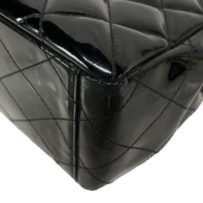 Chanel Shoulder Bag Deca Matelasse Black Coco Mark / Chain Shoulder / Silver