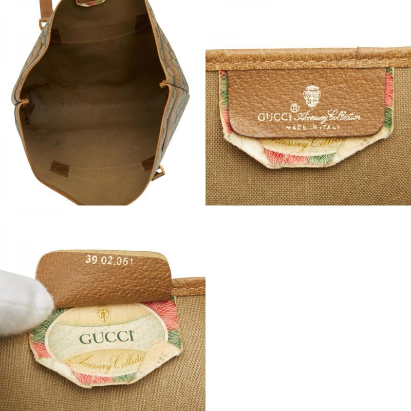 Gucci GG Supreme 3902061 Brown PVC Leather Women's Gucci