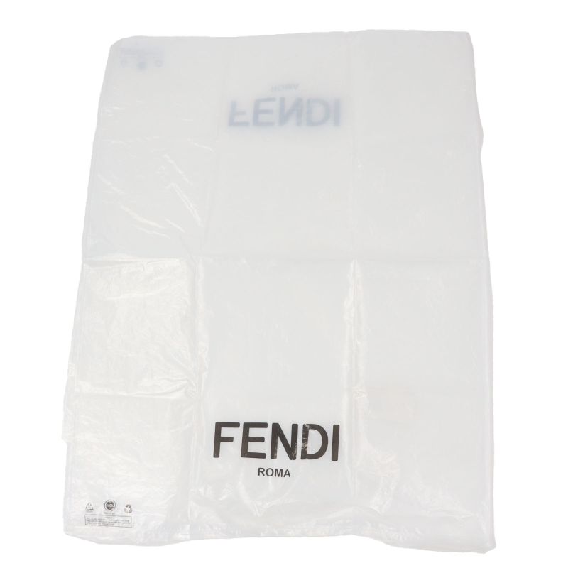  Fendi 2023 Ff0741 FF Logo Zucca Pattern Leather Use Reversible Trench Coat