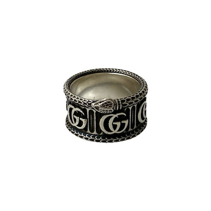 Gucci Double G Snake Ring Silver 925 No 22 Accessory 52301