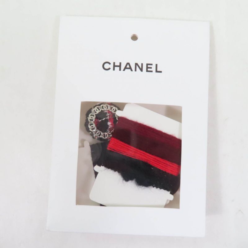 CHANEL 23B P75716k10880 Cashmere Silk Alpaca Blend Coco-mark Collarless Tweed